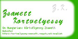 zsanett kortvelyessy business card