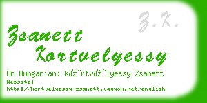 zsanett kortvelyessy business card